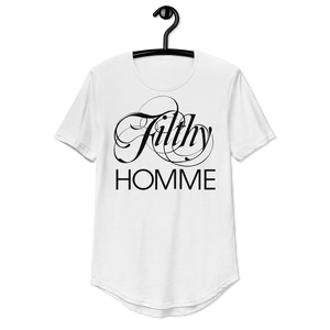 FILTHY HOMME • CURVED HEM T-SHIRT